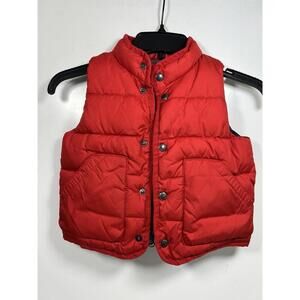 Baby Gap Toddler Puffer Vest Red Size 2T